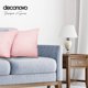thumbnail image 2 of Deconovo Designer Series Throw Pillow Cases for Dormitorio Sofa Curly Patterned Jacquard Pillow Covers with Edges, Juego de 2, Pink, 18x18 Inch, 2 of 6