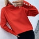 thumbnail image 5 of Suéter de cuello alto para mujer, suéter de manga larga con cuello alto, suéter de color liso, suéter para mujer, 5 of 7