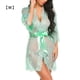 thumbnail image 1 of Mujeres Kimono Camisón Lencería de encaje Bata Sexy Malla Ropa de dormir, M, Verde seitruly XX000064-08, 1 of 7
