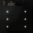 thumbnail image 5 of 4PCS Square Cabinet Fluorescence Knob Glowing in the Dark Furniture Drawer Pulls Handle with Screws Watercolor Flowers, 5 of 5