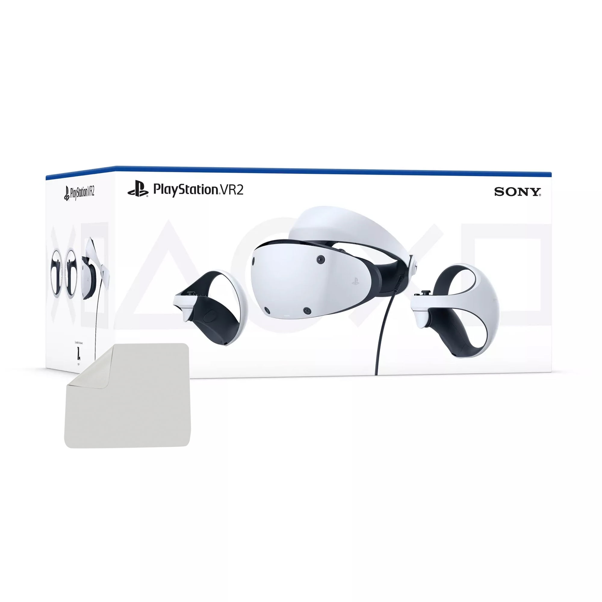 Restored PlayStation VR2 bundle with Microfiber Cleaning Cloth - PlayStation 5 PSVR2 - White Refurbished