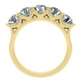thumbnail image 3 of 2.50ctw Diamond Five Stone Wedding Band in 14k Yellow Gold, 3 of 4