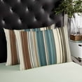 thumbnail image 4 of Modern Bohemia Brown Beige Texture Throw Pillow Cover, Pillowcase Protectors with Zipper, Breathable Decorative Lumbar Pillow Case Cover, Pillow Shams for Couch Sofa 12x20Inch, 4 of 7