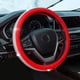 thumbnail image 1 of Funda para volante de coche, antideslizante, absorbente del sudor y con luces intermitentes, color rojo., 1 of 5