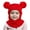 Red, variant on Kids Ski Mask for Boys Girls Fleece Winter Face Mask Hat for Toddler(Beige,One Size)