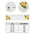 thumbnail image 6 of Xipuska Lemon Bed Runners for Twin Size Bed, Decorative Bed Throws for Foot of Bed, Summer Fruit Watercolor Yellow Bed Runner Sofa Throw Bedding Scarf Protector Slipcover for Bedroom/Hotel, 6 of 6
