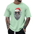 thumbnail image 1 of Tops para hombre, blusas y camisas de manga corta con cuello redondo para hombre, camiseta informal con cuello redondo y estampado para hombre, blusa de manga corta, blusa de poliéster para hombre, 1 of 4