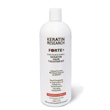 Keratin Research Forte Plus, Extra Strength Keratin Blowout Hair Straightening Treatment 1000ml Made in