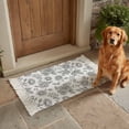 thumbnail image 3 of Kitchen Runner Rugs, Watercolor Rustic Flower Leaf 2'x3' Throw Rug with Tassels, Summer Rose Floral Seamless Washable Soft Floor Carpet Runner for Hallway Bedroom Bathroom Laundry Room, 3 of 9