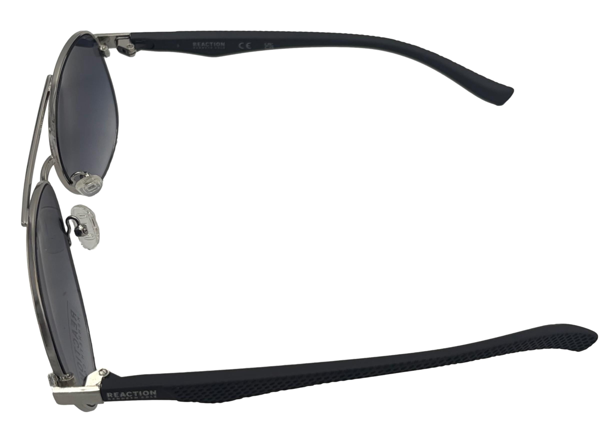 Kenneth Cole Reaction Mens Nickeltin Metal Aviator Sunglass, KC1431. 10W