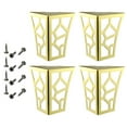 thumbnail image 1 of 4 patas de mesa de metal con patrón hueco, elevadores de muebles clásicos, patas de gabinete para Oro, 1 of 9