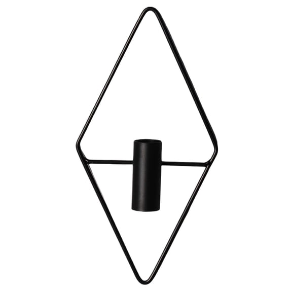 Geometric Metal Wall Sconce Candle Holder Hanging Wall Decor Modern Minimalist Wall Mounted Accent for Living Room