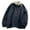 a-Dark Blue715217, variant on VNKIDY Men's Coat Autumn Winter Solid Color Collared Jacket With Contrast Lining Zipper Front Long Sleeve Relaxed Fit Coat For Casual Daily Streetwear Activities Stylish Outerwear