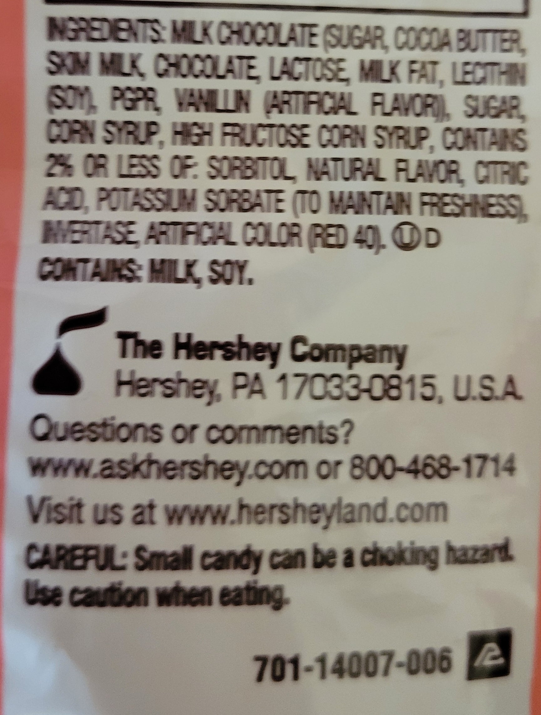 Valentine's Hershey's Kisses Milk Chocolate Dipped Strawberry 9 oz Bag - Pack of 2