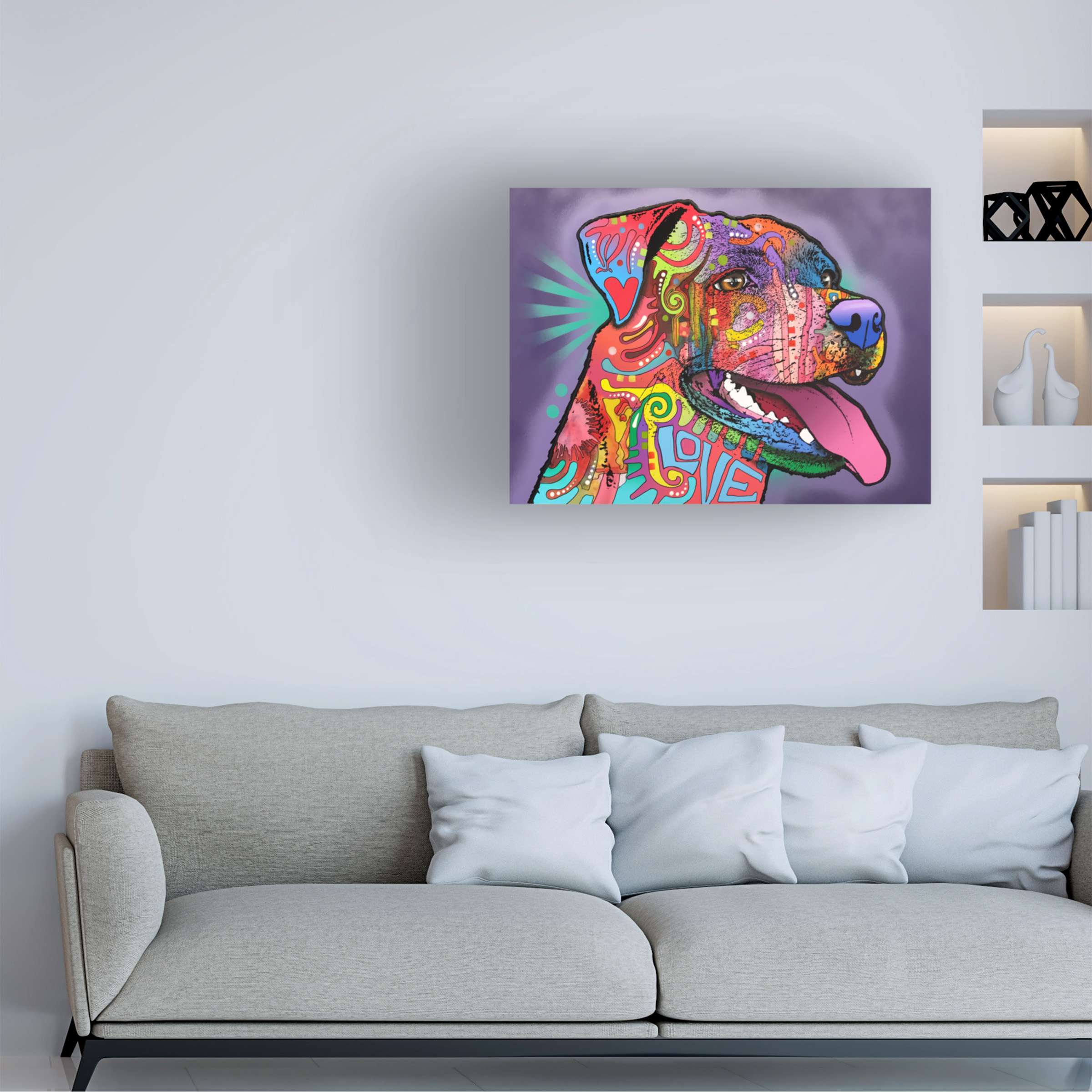 Trademark Fine Art 'Happy Lab' Canvas Art by Dean Russo