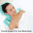 thumbnail image 2 of Full Body Bath Pillow, Bathtub Pillow Ergonomic Non-Slip Bath Cushion for Head Neck Shoulder Back Support, Bath Accessories, Fits All Bathtub, 2 of 8