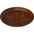 thumbnail image 3 of Ekena Millwork 17 1/8"OD x 1 1/2"P Washington Ceiling Medallion (Fits Canopies up to 2 7/8"), Hand-Painted Burnished Mahogany Crackle, 3 of 6