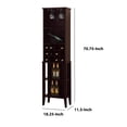 thumbnail image 6 of Benzara Well Designed Elegant Wine Bar With Wine Racks, Brown, 6 of 7