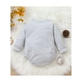 thumbnail image 3 of Seyurigaoka Baby Boys Girls Football Season Romper Tops Casual Long Sleeve Round Neck Cartoon Letter Print Bodysuit for 0-24M Toddler Kids, 3 of 8