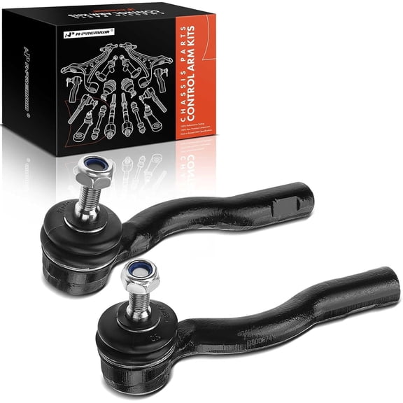 A-Premium 2PCS Front Outer Steering Tie Rod Ends Suspension Kits Compatible with Nissan Sentra 2007-2012 Sedan Replace# 48640ET00A 48520ET00A
