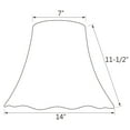 thumbnail image 3 of Aspen Creative Corporation 14'' Silk Bell Lamp Shade, 3 of 4