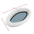 thumbnail image 6 of 400x200mm ( 15 X 8 inch) Boat Oval Porthole Window with White Hole &, 6 of 6