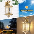 thumbnail image 2 of Candelabros de pared para exteriores Roravilila, 46 cm, dorados, IP65, impermeables, paquete de 2, 2 of 8