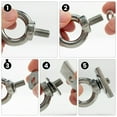 thumbnail image 4 of Highcool Shoulder Eye Bolt, 4-Piece Heavy-Duty Steel Eye Bolt Set, 4 of 4