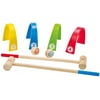 Colorful Croquet Wooden Outdoor Backyard Play Set, Time for a bit of sport, ol sport! By Hape,USA
