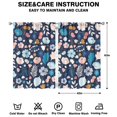 thumbnail image 2 of Soft Bloom Window Curtains 42x63 Inch, Rod Pocket Blackout Drapes 2 Panels for Bedroom and Warm Atmosphere, 2 of 2