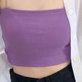 thumbnail image 5 of Spaghetti Strap Top,Women Short Top Spaghetti Sleeveless Slimming Camisole Pure Color Racerback Extended Durability, 5 of 5