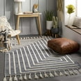 thumbnail image 6 of Hauteloom Aditya Jute Living Room, Bedroom Area Rug - Global - Beige, Blue - 6' x 9', 6 of 11