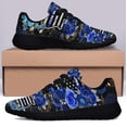 thumbnail image 3 of Back The Blue Police Officer Shoes Women's Fashion Sneakers Tennis Running Shoes for Men Women Black Size 10, 3 of 7