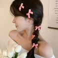 thumbnail image 3 of NIBOLOG 20Pcs Girl Bowknot Decor Hair Pin with Strong Inner Teeth Ribbon Bow Decor Bang Hair Clip Hair Accessory, 3 of 8