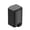 Black, variant on KSSKSS Small Bathroom Step Trash Can with Removable Inner Bucket 1.3 Gallon/5L Stainless Steel Wide Open Garbage Bin with Soft Close Lid for Bedroom,Bathroom(Black)