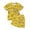 Z-Yellow195, variant on JIAYUE Boys Girls 2 Piece Outfit Sets Football Graphic Print Short Sleeve Round Neck Top And Drawstring Shorts Summer Sportswear Casual Athletic Clothing Set