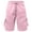 Pink, variant on J. METHOD Mens Light Comfy Elastic Drawstring Fleece Cargo Sweat Shorts [NEMP07]