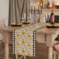 thumbnail image 2 of Table Runners 72 Inches Long Dress Scarves, Spring Daisy Farmhouse Kitchen/Dining Table Runner, Coffee Tablerunners, Country Vintage Yellow White Floral Leaf Plaid 18x72 Inch, 2 of 9
