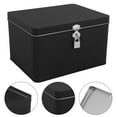 thumbnail image 2 of KAKOWELY tin can box Vintage Letter Paper Box with Lock Decorative Iron Box Square Tin Box Money Box Money Coin Bank Portable Lock Tin Box Small Lock Tin Box, 2 of 5