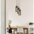 thumbnail image 2 of Cal Lighting 60W X 3 Almeria Wood/Glass 3 Light Pendant Fixture (Edison Bulbs Not Included), 2 of 2