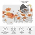 thumbnail image 3 of Orange Spring Floral Door Mat Indoor Outdoor, Summer Botanical Watercolor Daisy Non Slip Welcome Mat with Rubber Backing, Absorbent Fabric Front Door Mats Entryway Rug for Home Patio Entrance 16"x24", 3 of 9