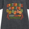 thumbnail image 2 of Instant Message - Easter Egg Every Kid - Toddler & Youth Girls Fleece Dress, 2 of 5