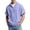Purple, variant on Short Sleeve Hoodies for Men Summer Fall Loose Casual Waffle Knit Hooded Sweatshirt with Pockets Quarter Zip Pullover