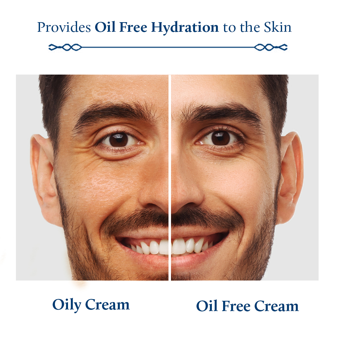 Blue Nectar Vitamin C Face Moisturizer for Oily & Acne Prone Skin with Grapeseed | Oil-Free | Non-Greasy Cream for Men (19 Herbs, 1.70 fl oz)