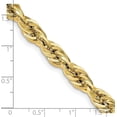 thumbnail image 4 of Avariah Diamonds 14K Yellow Gold 7.2mm Semi Solid Rope with Lobster Lock Chain - 20", 4 of 8