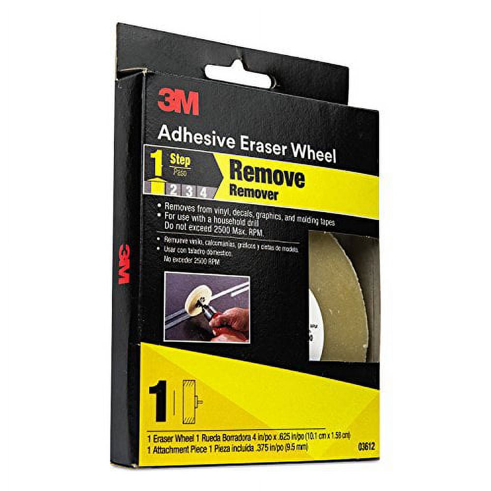 Cubitron 3M Stripe Off Wheel Adhesive Remover Eraser Wheel Removes  Decals