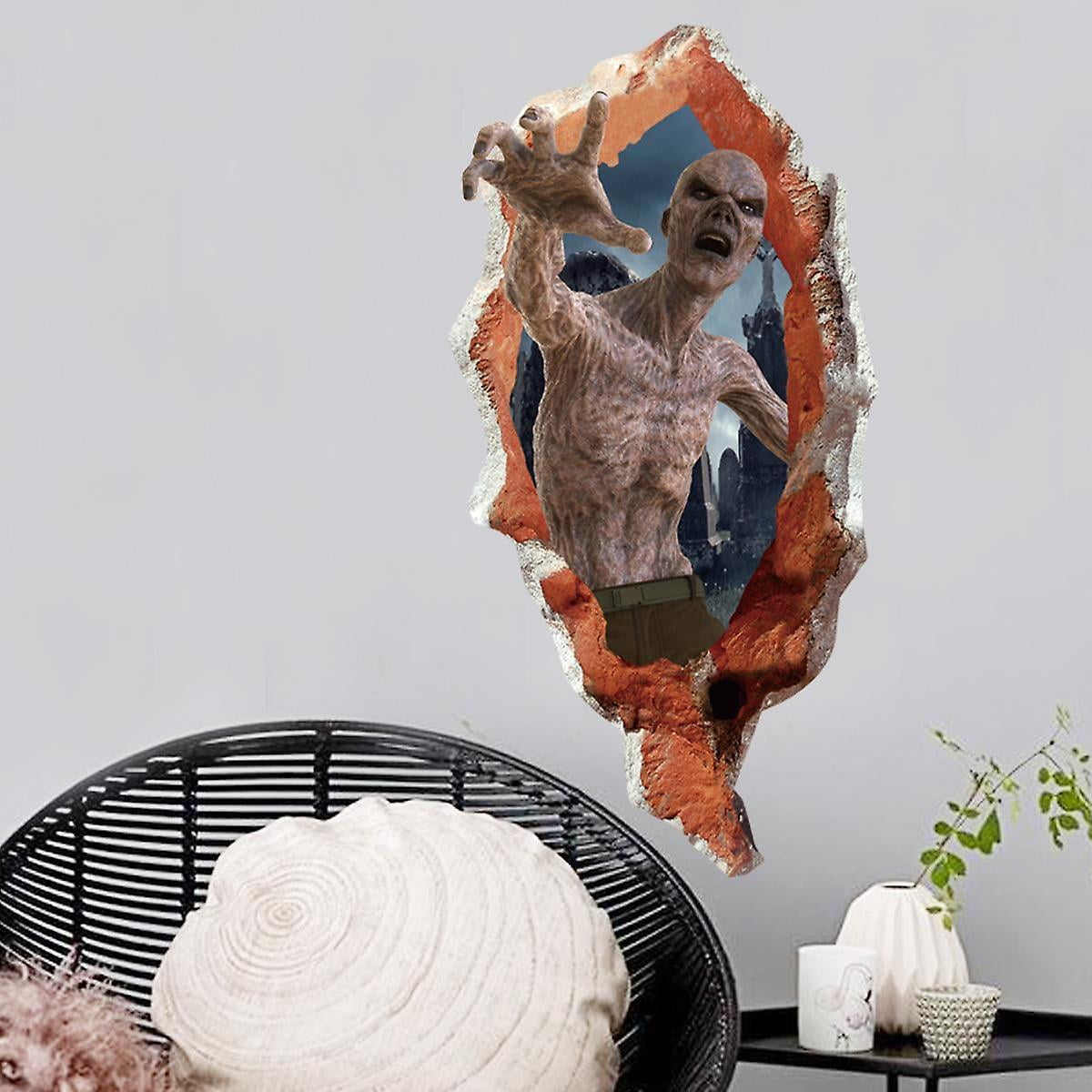 DRKKJ Halloween Wall Sticker Horror Zombie Wall Decals Picture For Home