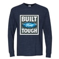 thumbnail image 2 of Wild Bobby, Ford Built Tough, Cars and Trucks, Men Long Sleeve Shirt, Vintage Heather Navy, 3X-Large, 2 of 4