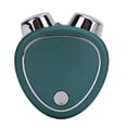 thumbnail image 2 of Máquina de estiramiento facial para reducir la hinchazón y eliminar arrugas, recargable por USB, rodillo de masaje de belleza facial con microcorriente, color verde, 2 of 15