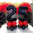 thumbnail image 3 of Number Balloons LHOAVWE 25, lámina de mylar, color negro, 40 pulgadas, 3 of 7